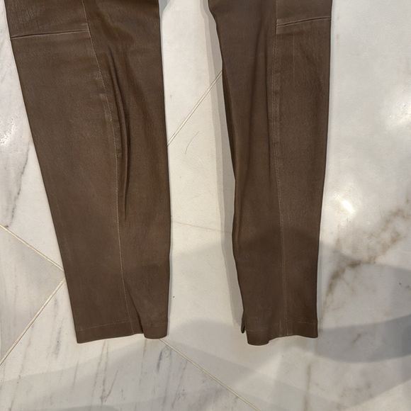 Vince olive leather pants size medium - Picture 6 of 7
